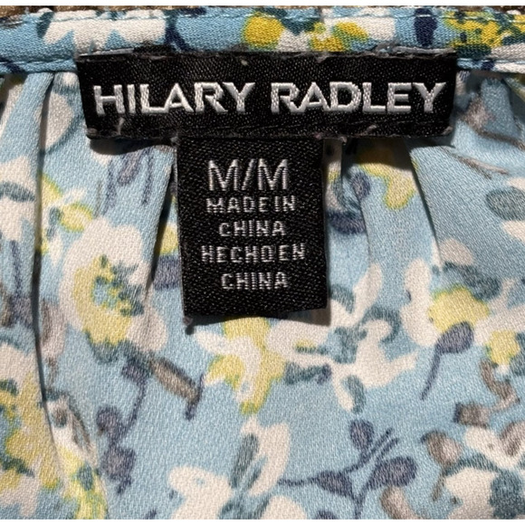 Hilary Radley Women's Short Sleeve V-Neck Blouse, Size M Blue & Navy 2PK EUC - Picture 9 of 15